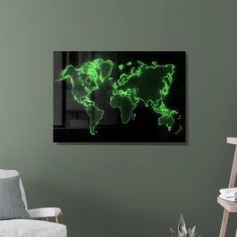 Wallity Pintura decorativa de vidrio templado Multicolor 70 x 100 cm